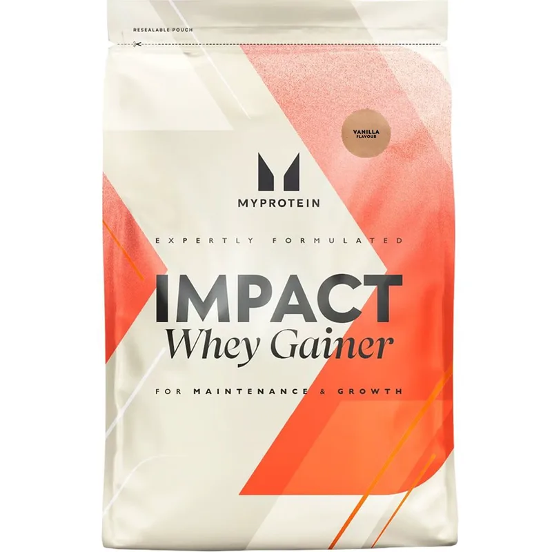 My Protein Impact Whey Gainer Συμπλήρωμα Διατροφής Πρωτεΐνης Ορού Γάλακτος σε Σκόνη για Δύναμη, Όγκο & Αποκατάσταση Μετά την Άσκηση με Γεύση Βανίλια 2,5kg - Vanilla