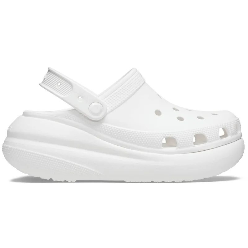 Γυναικείο Σαμπό Crocs Crush Clog Ανατομικό Χρώματος Λευκό 207521-100
