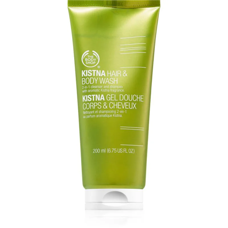 The Body Shop Kistna Hair & Body Wash τζελ για ντους για σώμα και μαλλιά για άντρες 200 ml