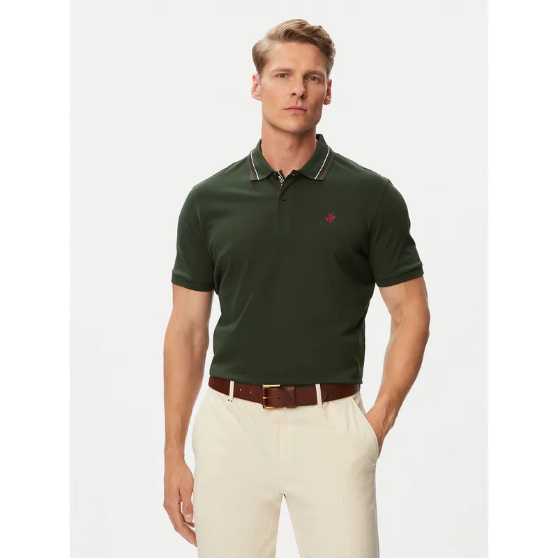 Beverly Hills Polo Club Polo P-SS26M-P450111 Σκούρο πράσινο Regular Fit