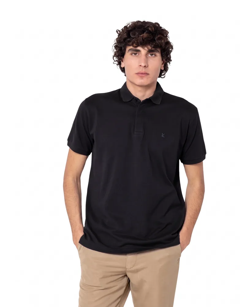 The Bostonians Ανδρική Μπλούζα Polo Pique Pima Cotton 3PS1051|B031BL Μαύρο