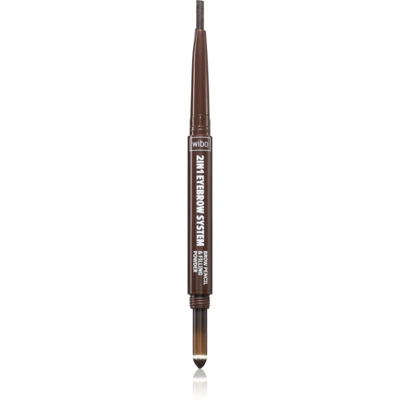 Wibo Eyebrow System μολύβι για τα φρύδια 2 σε 1 #3 1 τμχ