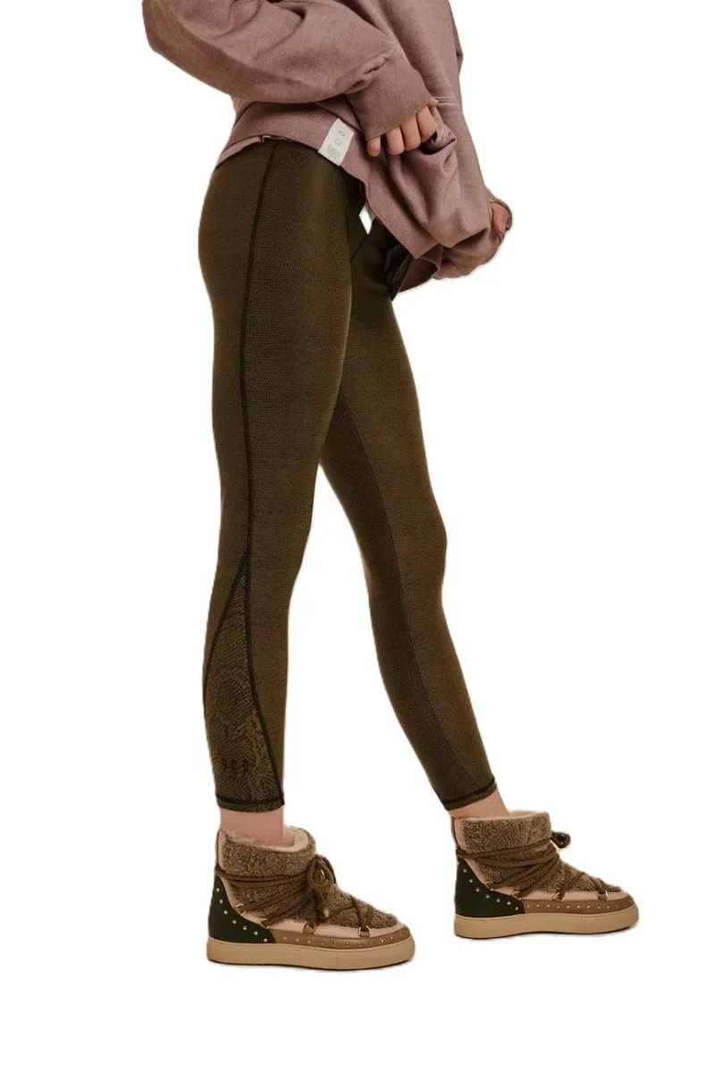 PCP Women's Matte Leggings Mia Polka Snake (Medium)