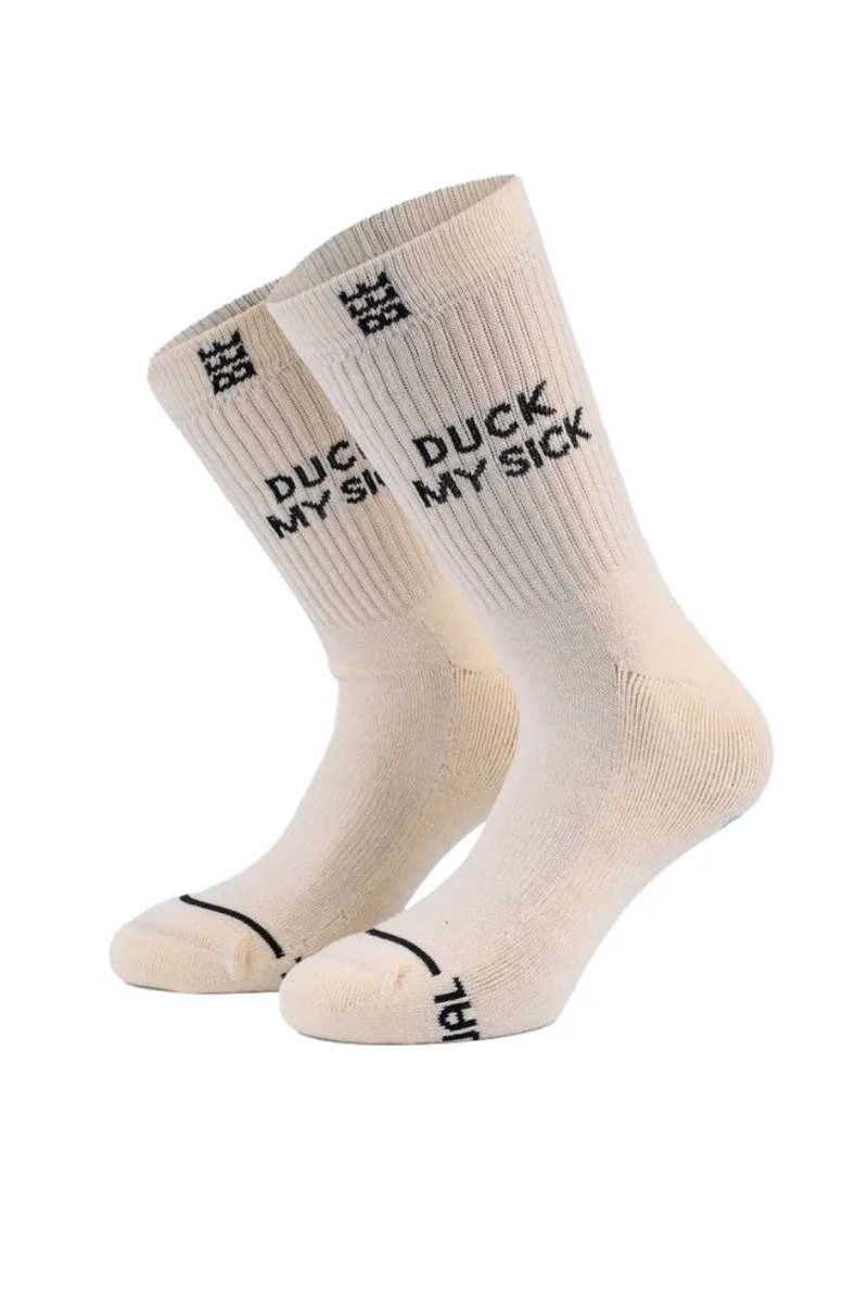 BEE UNUSUAL Κάλτσες Duck my Sick premium socks - WHITE-AS-252933-WHITE