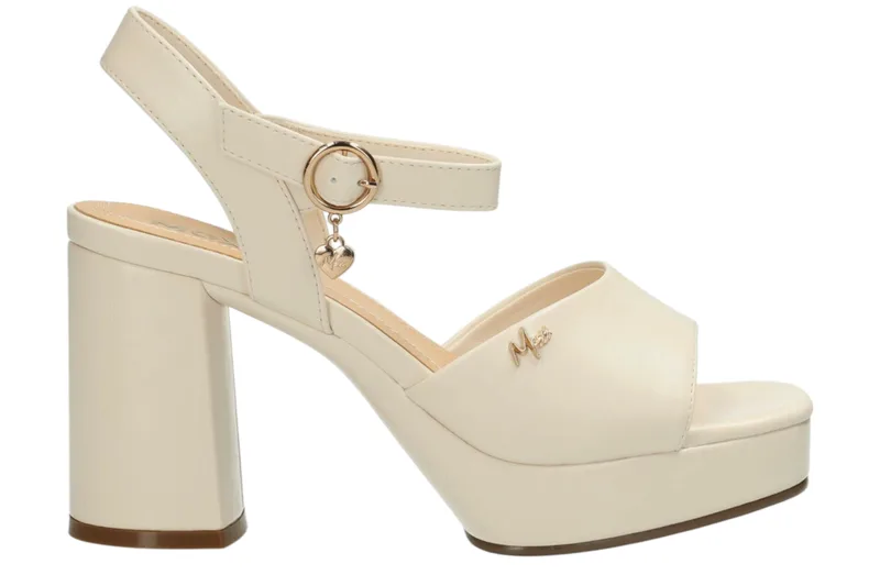 Πέδιλα Mexx Heeled Sandal Lou MITY1602641W-01-Cream Γυναικείο