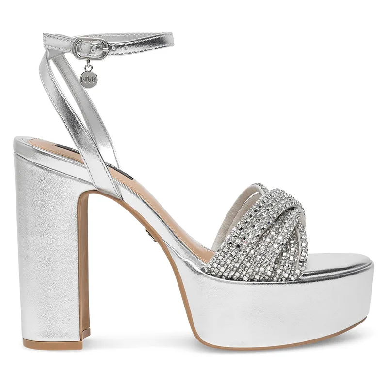 Σανδάλια Nine West WFA2736-1 Ασημί