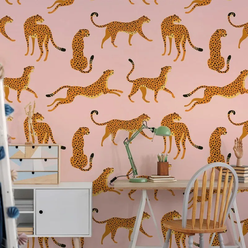 Αυτοκόλλητη Ταπετσαρία τοίχου CHEETAH PATTERN