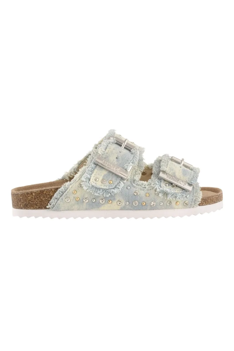 COLORS OF CALIFORNIA Σανδάλια - Πέδιλα DENIM SANDAL WITH STUDS - -HC.2409N