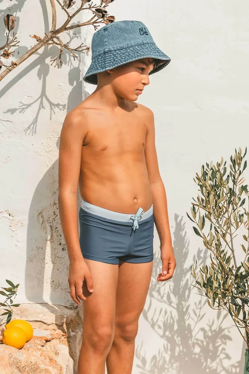 DPAM παιδικό μαγιό για αγόρια "Summer Lemon" - 376114 Μπλε Σκούρο