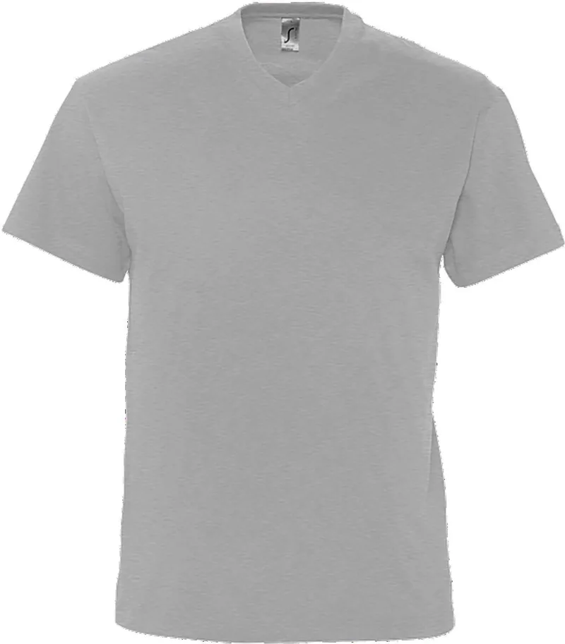 V-Neck T-Shirt Victory SOLS 11150 Grey Melange