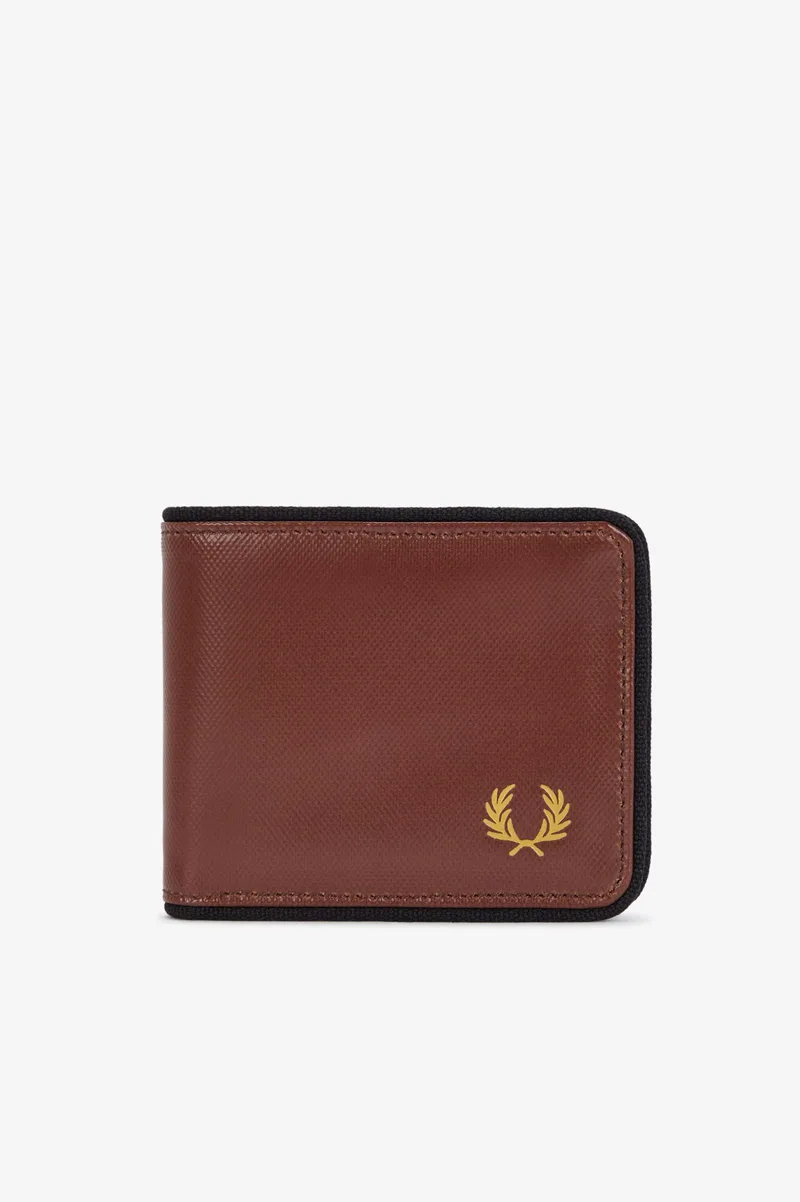 Fred Perry Ανδρικό Πορτοφόλι Coated Polyester Billfold Wallet L7305-S54 Καφέ