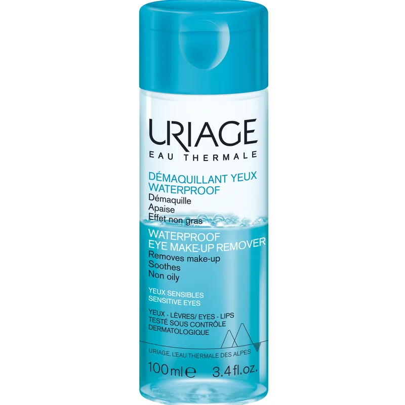 Uriage Waterproof Eye Make-Up Remover Διφασικό Ντεμακιγιάζ Ματιών Ιδανικό & για Αδιάβροχο Μακιγιάζ 100ml