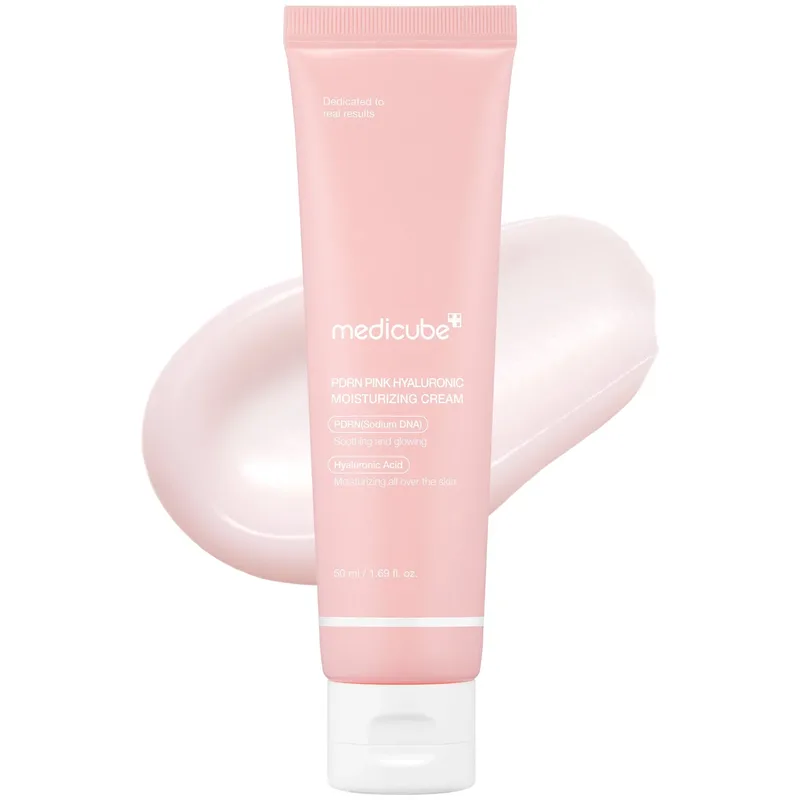 Medicube PDRN Ροζ Hyaluronic Moisturizing Cream Κρέμα Ενυδατική Προσώπου με PDRN Σολομού 50ml