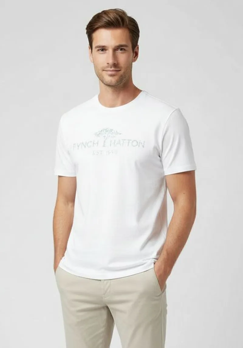 Fynch Hatton T Shirt της σειράς Artwork - 1503 1310 802 White