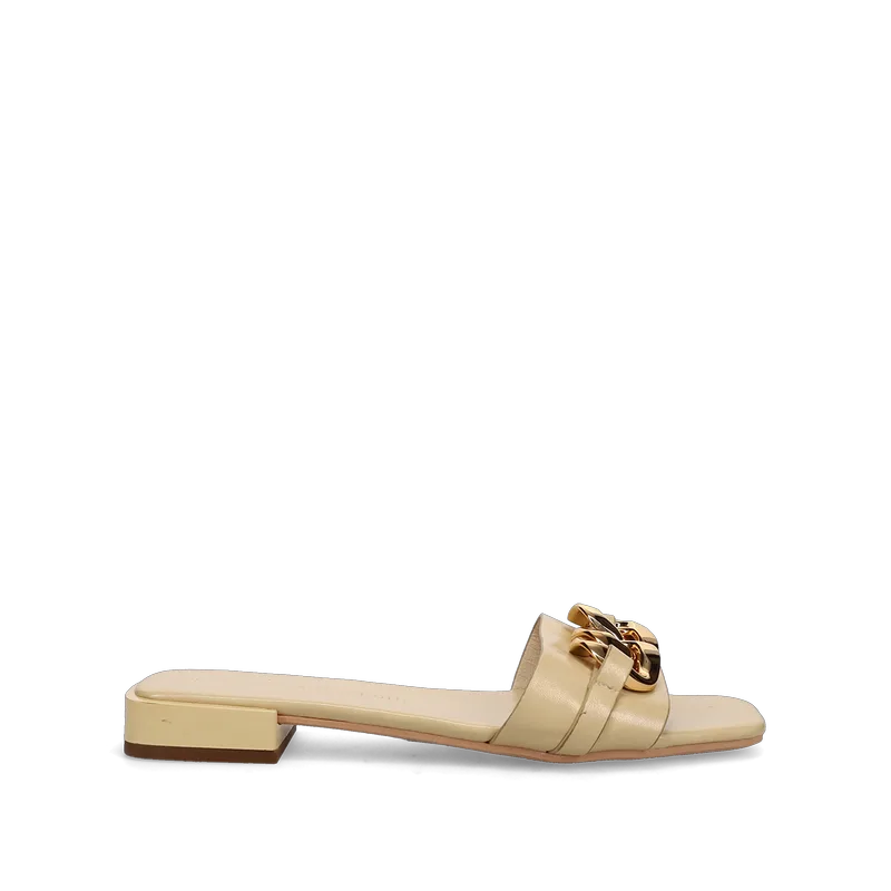 Μπεζ mule σανδάλι