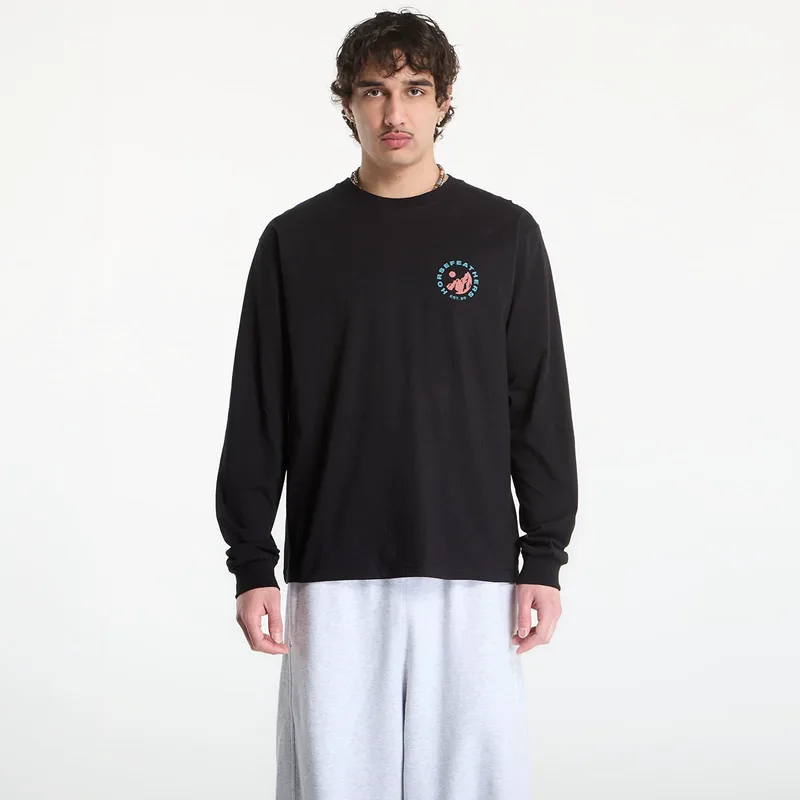 T-shirt Horsefeathers Altitude Ls T-Shirt Black L