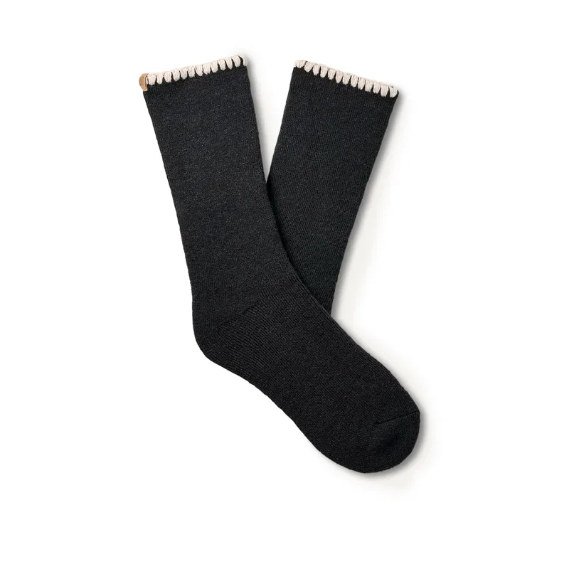 Κάλτσες γυναικείες UGG Μαύρο 1163870-BKCRM Marleny Whipstitch Crew Sock 261