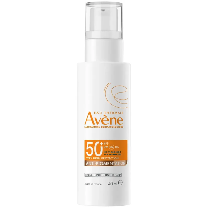 Avene Anti-Pigmentation Tinted Fluid Spf50+ Αντηλιακό Προσώπου Πολύ Υψηλής Προστασίας με Χρώμα για την Πρόληψη των Μελαγχρωματικών Κηλίδων 40ml