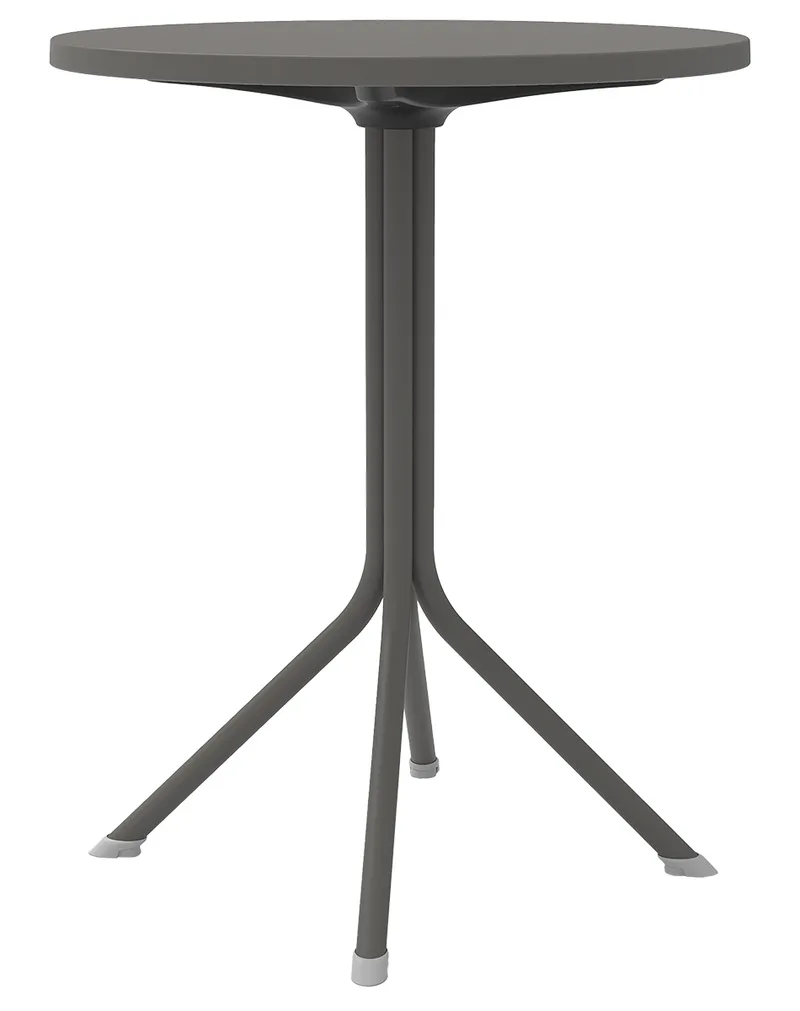 Dark Grey Τραπέζι Πολυπροπυλένιου Με UV Προστασία Φ60cm
