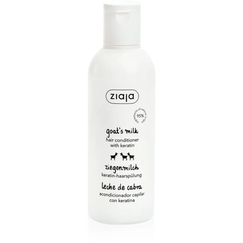 Ziaja Goat's Milk δυναμωτικό μαλακτικό για ξηρά και κατεστραμμένα μαλλιά 200 ml