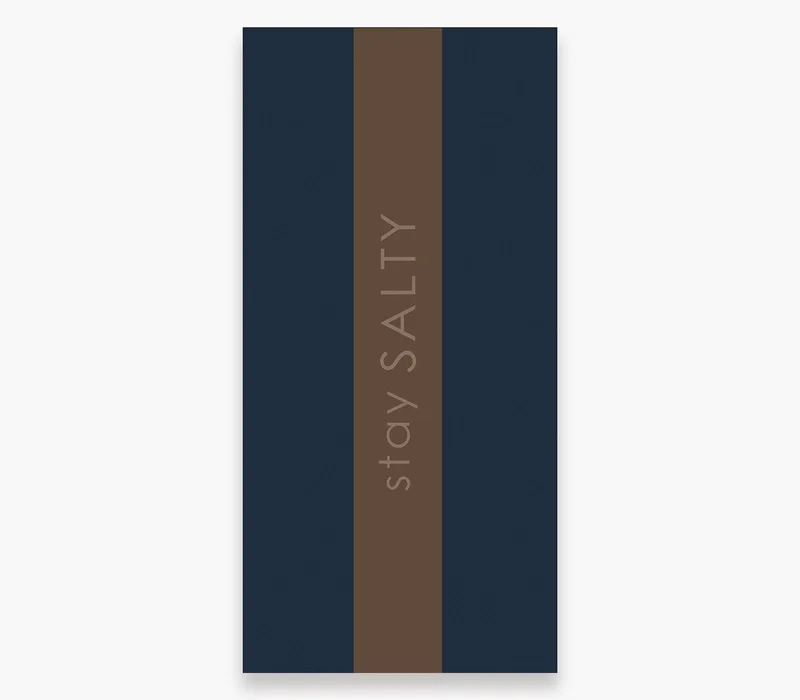 Πετσέτα Θαλάσσης Nef-Nef Stay Salty Blue/Brown 80x160