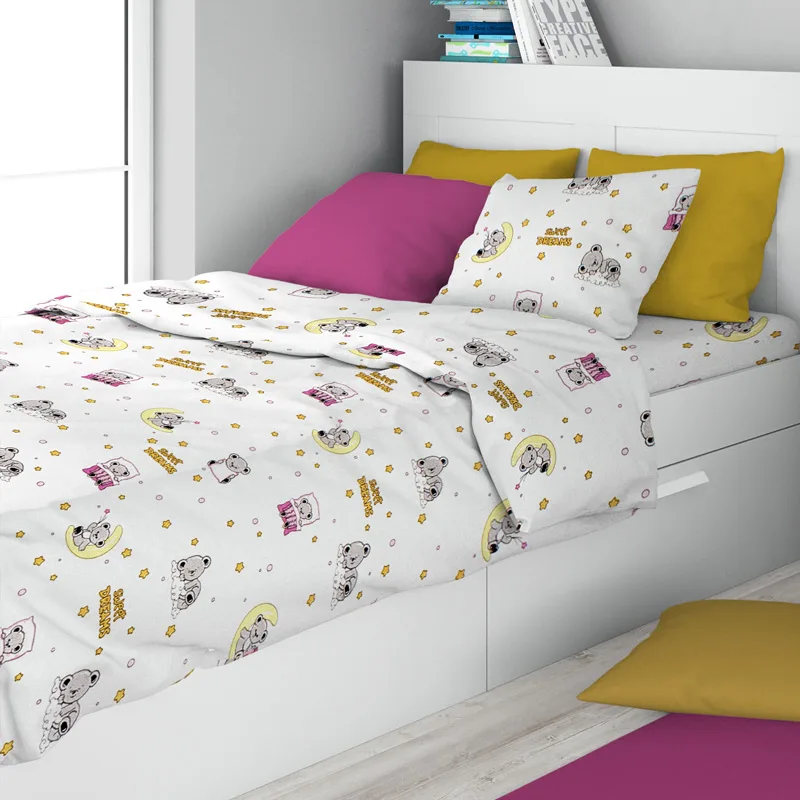 Σεντόνι Μονό Σετ Dimcol Dreams 553 Ροζ 160x240