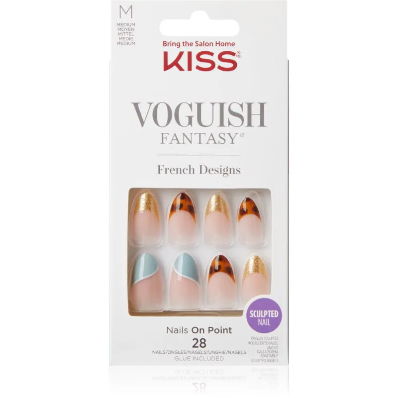 KISS Voguish Fantasy Magnifique Ψεύτικα νύχια μέτριο Charmante 28 τμχ