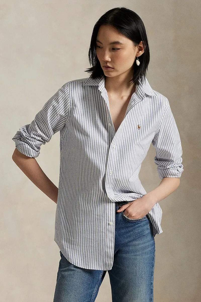 Polo Ralph Lauren πουκάμισο γυναικείο βαμβακερό με ελαστάν