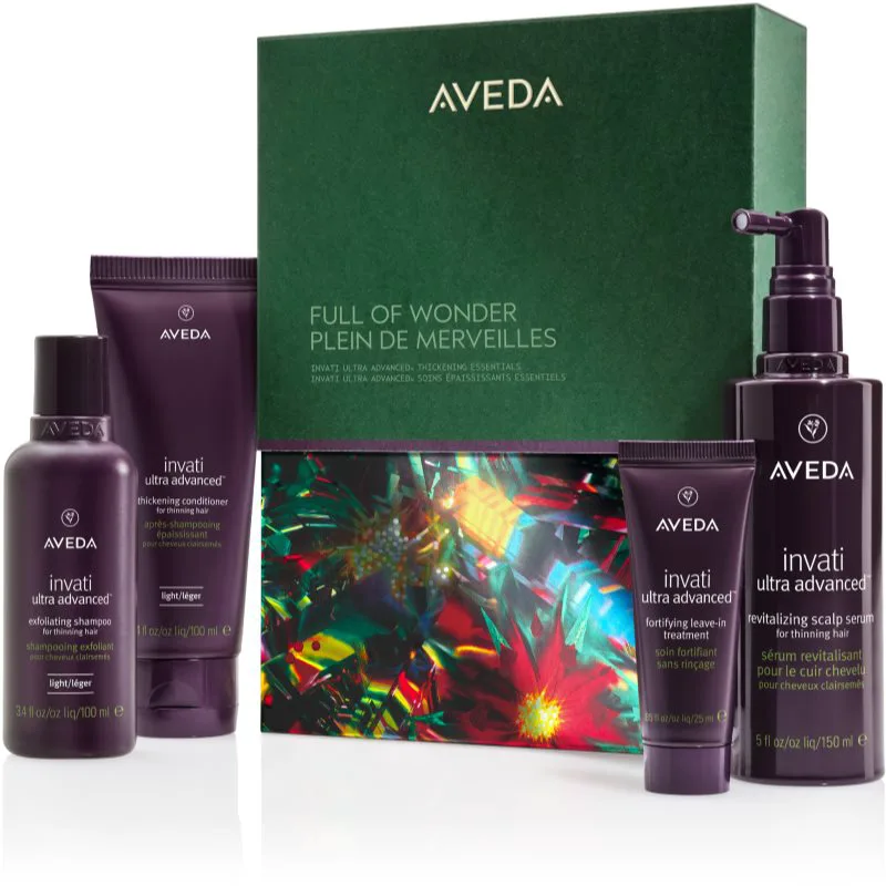Aveda Holiday Full of Wonder: Invati™ Ultra Advanced Thickening Essentials χριστουγεννιάτικο σετ δώρου για τα μαλλιά