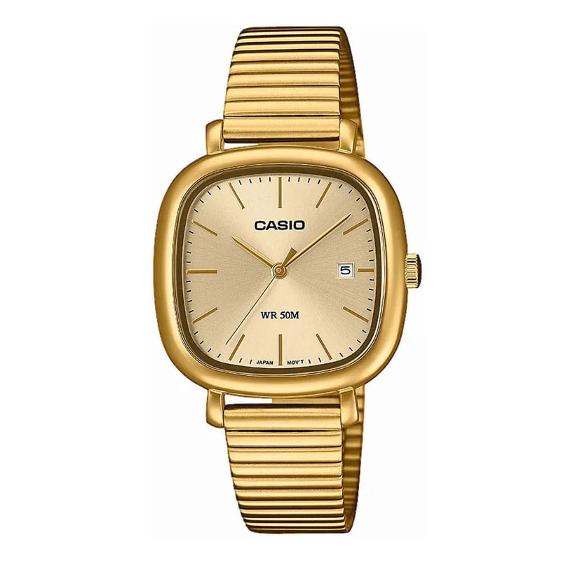 CASIO Collection Χρυσό Stainless Steel Bracelet LTP-B166G-9AVEF