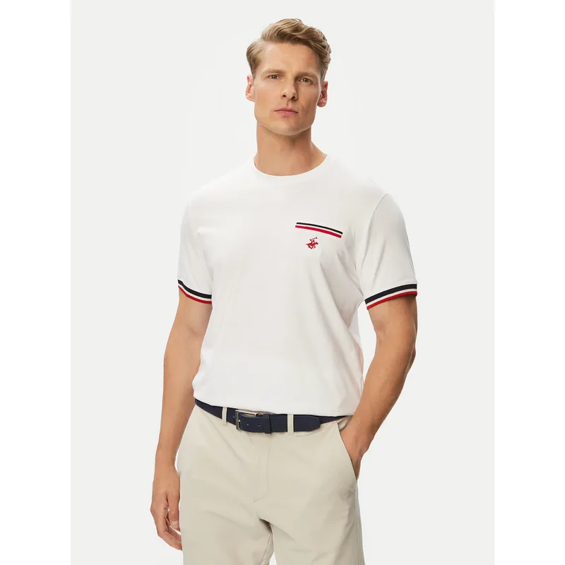 Beverly Hills Polo Club T-Shirt P-SS26M-TS0112 Λευκό Regular Fit