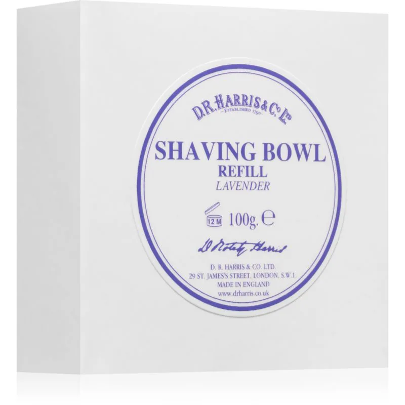 D.R. Harris Shawing Bowl Refill Σαπούνι ξυρίσματος ανταλλακτικό Lavender 100 γρ