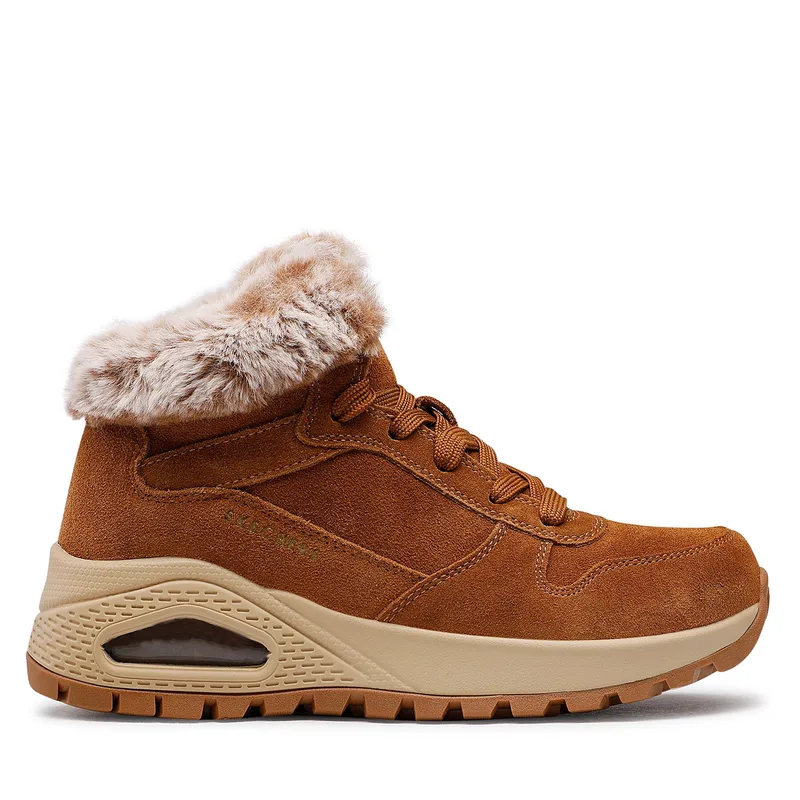 Μποτίνια Skechers Uno Wintriness 167433/CSNT Καφέ