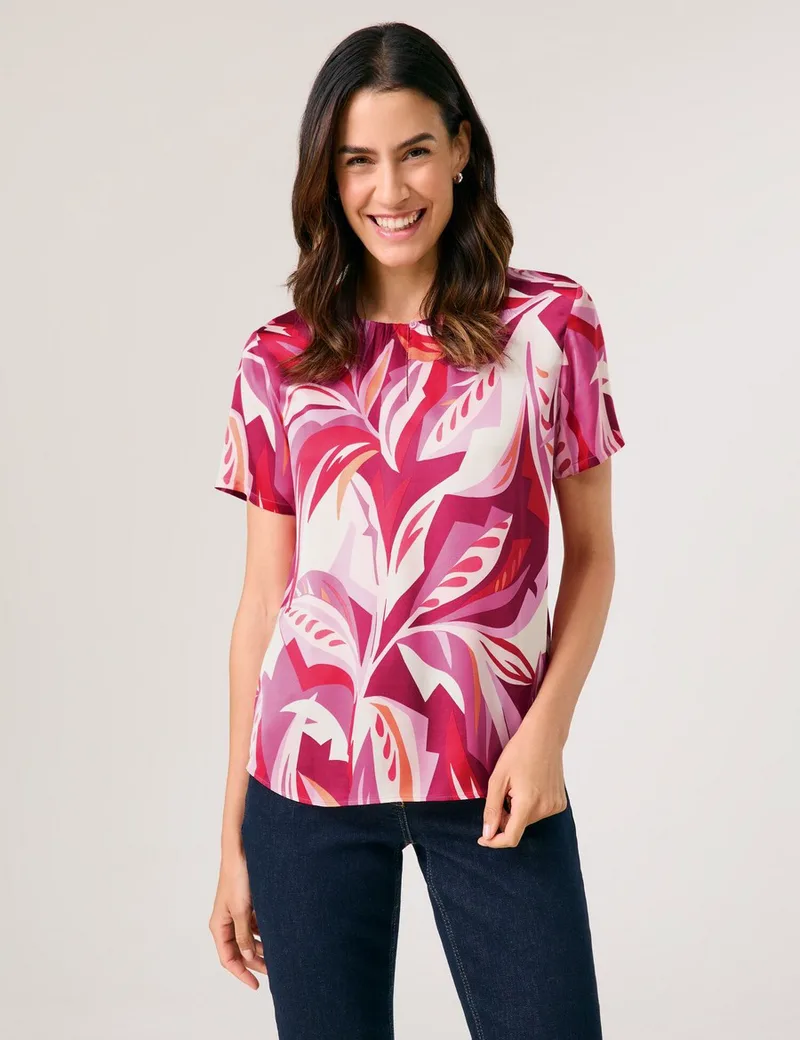 Gerry Weber Γυναικείο T-shirt Slim Fit με Αφηρημένο Σχέδιο