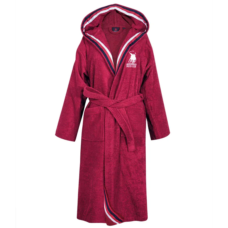 Greenwich polo club μπουρνουζι x-large essential 3061 bordeaux