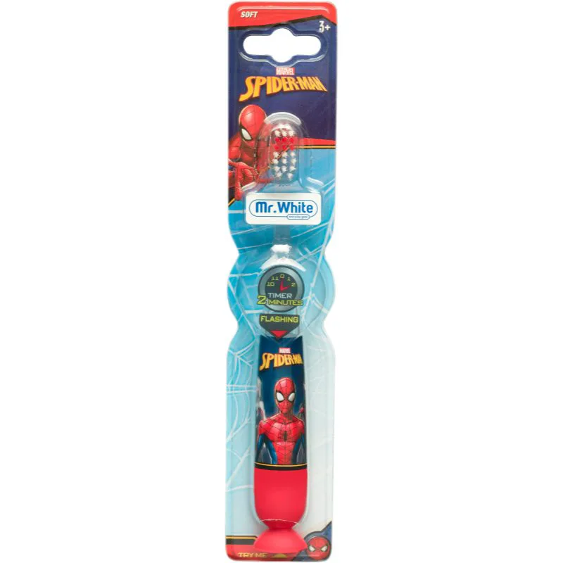 Marvel Spiderman Flashing Toothbrush οδοντόβουρτσα μαλακό για παιδιά 3+ 1 τμχ