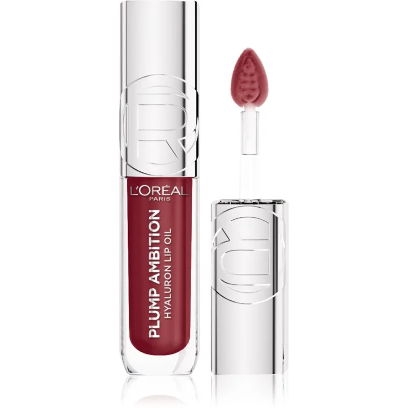 L’Oréal Paris Plump Ambition λιπ γκλος χειλιών για μεγαλύτερο όγκο με υαλουρονικό οξύ απόχρωση 490 Berry Jolie 5 ml