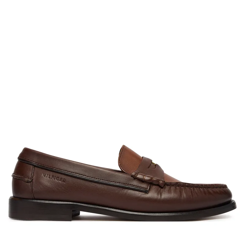 Μοκασίνια Tommy Hilfiger Penny Crust FM0FM05836 Καφέ