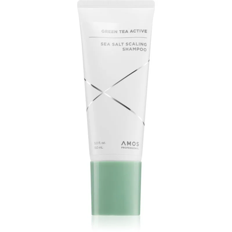 AMOS PROFESSIONAL Green Tea Active Sea Salt Scaling Shampoo σαμπουάν κατά της τριχόπτωσης με θαλασσανινό αλάτι 150 ml