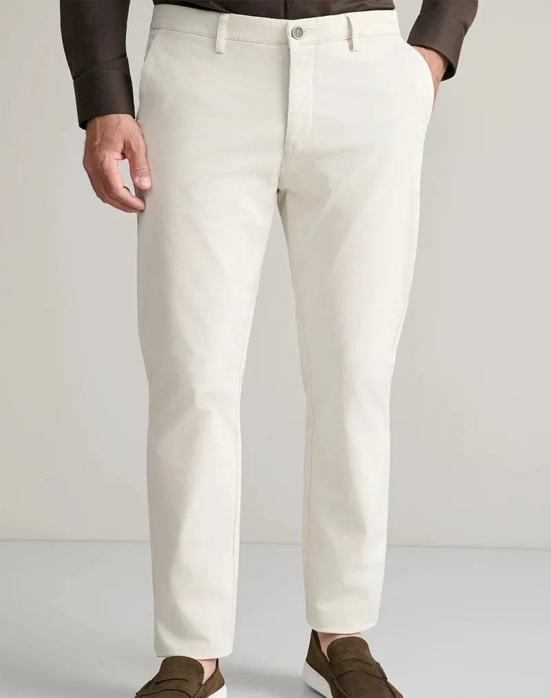 NAVY&GREEN ΠΑΝΤΕΛΟΝΙ ΑΠΙΕΤΟ MODERN FIT 24AG.1003MFA/93.3-ECRU Ecru
