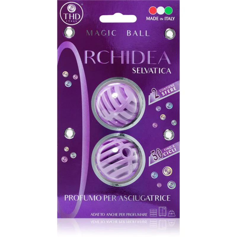 THD Orchidea Selvatica αρωματικές μπάλες στεγνωτηρίου 2 τμχ