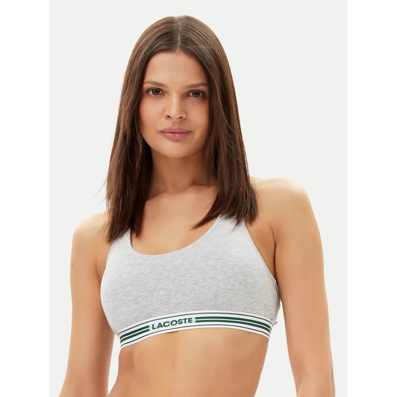 Lacoste Σουτιέν τοπ IF8179 Γκρι