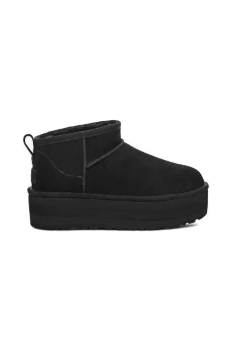 UGG Γυναικεία Μποτάκια Classic Ultra Mini Platform Μαύρα-1135092-BLACK