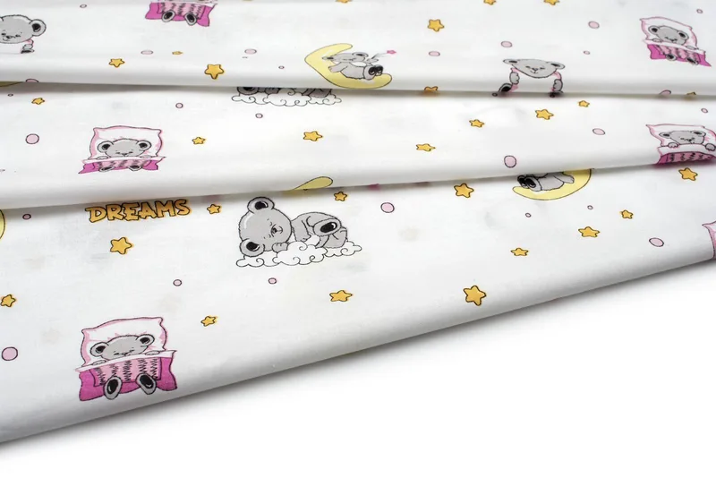 Πάνα Χασέ Dimcol Sweet Dreams 553 White-Ροζ 80x80