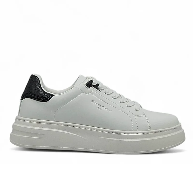Ανδρικά Sneakers Renato Garini Daves-111 Λευκό Μαύρο Κροκό V5700117375N