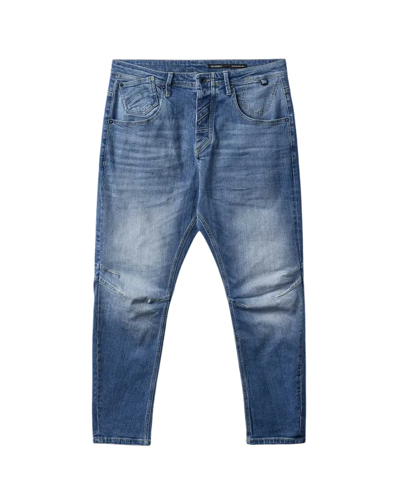 Gabba - Παντελόνι Τζιν Ανδρικό Bust Baggy K3287-Mid Blue Denim
