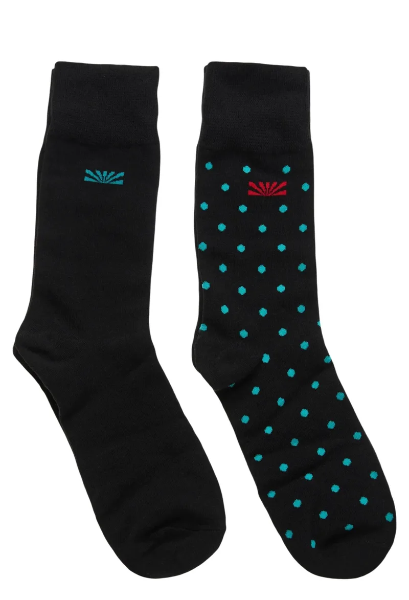 Κάλτσες Funky Buddha 2-Pack FBM010-311-10-BLACK Ανδρικό
