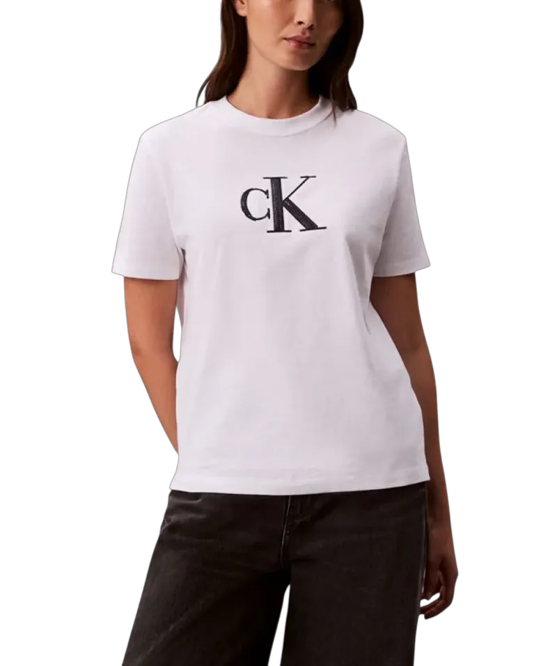 Γυναικείο T-shirt Λευκό Calvin Klein LV044E215G-YAA