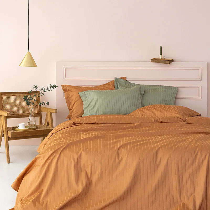 Σεντόνι Μεμονωμένο Υπέρδιπλο 240X270 Palamaiki Sateen Riga Caramel Χωρίς Λάστιχο (240x270)