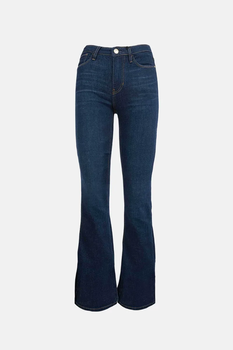 Guess γυναικείο ψηλόμεσο τζιν παντελόνι Flared Fit - W6RA0LD6881 Denim Blue